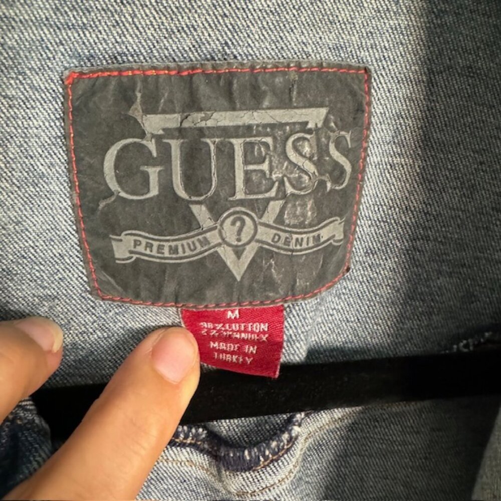 Guess Jeans Women's Denim Jacket Size Medium - Picture 6 of 6
